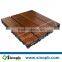 Carbonized Strand Woven Bamboo Decking Tile with Plastic Support