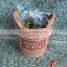 Vintage Decorative Small Wood Barrels for Flower Plant