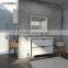 Chinese factory luxury bathroom vanities with soild wood legs
