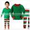 in stock supply family matching christmas pajamas white and red stirp christmas pajamas for adult and kids