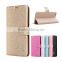 PU Leather flip cover with credit card slot for alcatel one touch idol 3 case