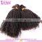 Cheap wholesale bulk hair for braiding curly unprocessed 100% human bulk hair