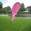 Flexible pole custom logo outdoor advertising flag banner stand