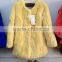 RB31 wholesale rabbit fur coat ladies coat