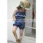 NEW arrival fashionable Braces denim short jumpsuits girls casual jumpsuits