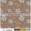 JY-3584 Laminated PVC tablecloth with non-woven/flannel backing( golden/silver partial printing)