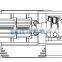 City mixed raw sewage treatment sludge dehydrator equipment