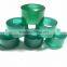 AAA Green Color Quartz Fancy Smooth Handmade Big Hole Tyre Beads