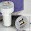 Led Light 2 Usb Car Charger Car Adapter 2.1A