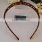1.5cm headbands for long hair No-slip Effortless hair band Wide brown Black Plastic Wavy Trim Hair Hoop Headband for Ladies