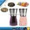 2 Pieces Brushed Stainless Steel And Pepper Grinder Set ,Salt Grinder ,Salt Pepper Grinder