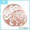 High Quality New Custom Love Knots Rose Gold Coin Pendant