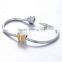 D113 925 butterfly shape charm,enamel two side silver charm for bracelet