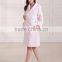 lady pink wool bathrobe china