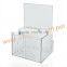 clear acrylic ballot box and donation boxes