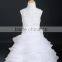 FG25 Latest Full-Length Ball Gown White Lace Flower Girl Dress Patterns For 5 7 Year Olds Girls