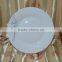 daily used porcelain soup plate cut edge ceramic plate