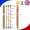 electrical pure threaded copper bonded ground rod