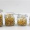Square Glass Canister Jars Set With Clip Lid