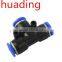 PU Seires Pneumatic Connector,Direct Way Hydraulic Fitting- Connector Fitting-Black