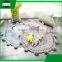 Wholesale custom soft fiber baby kids children play nursery crochet round carpet rug