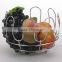 Wholesale New Arrival Metal Wire Standing Fruit Basket