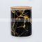 Modern pattern design ceremic storage jar with lid