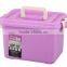 Colorful Portable Plastic Storage Box With Lid