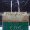fast delivery time promotional natural jute bags with cotton handle