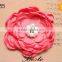High quailty simulation satin flower for children's garment accessories