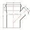 HIGH QUANLITY REDUCING SKEW TEE WITH SOCKET OF PVC GB STANDARD EXPANDING FITTINGS FOR DRAINAGE WITH GASKET