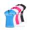 Wholesale candy color shirt body tight v-neck sportsware T-shirt for women