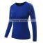 Long sleeve design your own running t shirt / t-shirts wholesale