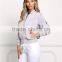 MGOO Custom Padded Crop Women Jackets Fashion Buttons Up Coat Women Winter Bomber Jackets Tops