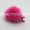 Myfur New Design Cute Fur Hairpin Real Mink Fur Pompom Hairpin For Girls