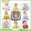 OEM or Stocked Infant Animal Waterproof Knitting Custom print bibs for baby