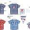 Wholesale custom boys checked shirt summer designs fancy boys casual shirt