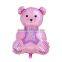 Aluminium Foil Balloons Party Decoration Bear Pink Message "It's A Girl" Pattern