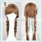 Movies Anna Brown Long Braided Party Costume Synthetic Wigs HPC-0048