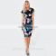 China wholesale clothes Women Two Piece Set in Black Floral