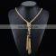 2017 amazon hot sale vintage bohemian tassel statement necklace
