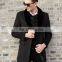 wholesale fur collar black woollen jacket for men