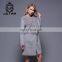 Fine Workmanship Custom Design Cashmere Coat Women Ladies White Long Wool Coats
