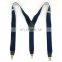Fashion Navy White point ribbon 3 clips men's suspenders Adult fashion Suspenders