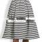 2015 Hot Sale Women Stripe Style A-line Pleated Midi Skirt