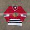 10% discount off red chicago blackhawks ice hockey jersey for game or fans