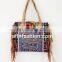 Gypsy banjara leather fringe tote bags- Genuine Banjara leather fringe handbag-Indian Vintage Leather Fringe Bag-