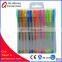 metallic/fluorescent/glitter gel ink pen stationery set with multi colors for school and office 12colors