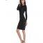 Long Sleeve Knitted Bodycon Dress