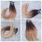 200g 8pcs Double drawn remy clips in hair for white women Bayalage color